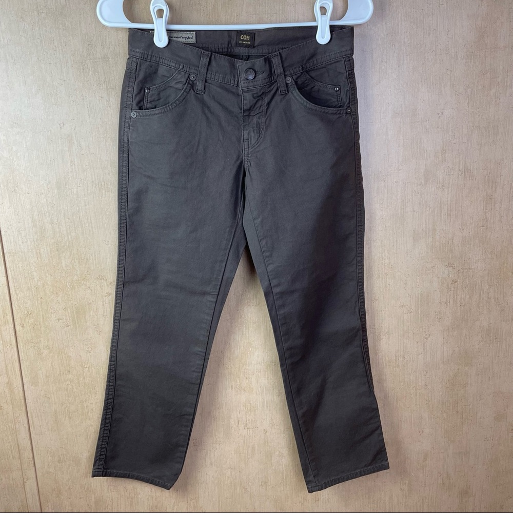 COH Citizens of Humanity Kelly Low Waist Cropped Pants Brown Size 24